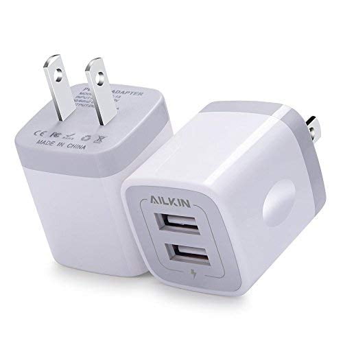 Home Travel Charger Cube Fast Android Charger Replacement for iPad/iPhone/iPod/Samsung/More Rapid Charger Adapter Ailkin USB MultiPort Charging Block Wall Charger Brick Wall Plug Station 