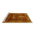 thumbnail image 2 of Ahgly Company Machine Washable Indoor Rectangle Persian Yellow Traditional Area Rugs, 2' x 5', 2 of 4