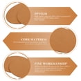 thumbnail image 3 of AURARMLET 10pcs Round Cork Coasters for Plants Prevent Water Leakage Garden Use, 3 of 5