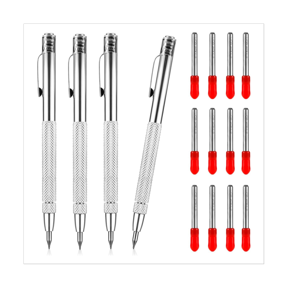 Tungsten Carbide Scriber, Aluminium Carbide Scriber Pen with Magnet, Engraving Pen with Clip Scribe Tool