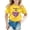 Yellow, variant on Girls Carnival Print Short Sleeve T-Shirt Colorful Festival Graphic Tee for Kids Comfortable Round Neck Top