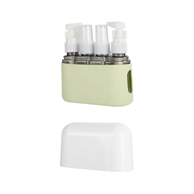 Travel Bottles for Toiletries Empty Reusable Toiletry Container Refillable for Shampoo Body Wash Cosmetics Perfumes Foam Soap 4pcs green