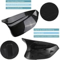 thumbnail image 2 of For 14-2022 Infiniti Q50 Q60 Real Carbon Fiber Rear View Side Mirror Cover Cap S, 2 of 7