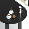 thumbnail image 5 of MAYEERTY 67x33.5x30 Modern Oval Dining Table, Contemporary Home Kitchen Table, Black, 5 of 9