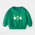 thumbnail image 5 of LIaqionyy Girl's St Patrick's Day Tops Kids Casual Long Sleeve Crewneck Pullover Cute Shamrock Graphic Clothes 2-10Y, 5 of 5