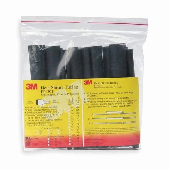 3m FP301-1 1/2-6"-BLACK-10-3 PC PKS