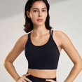 thumbnail image 4 of Womens Bras Sports Fitness Bra Yoga Running Bra Dry Wicking Bra Sports Bras for Women Black L, 4 of 5