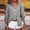 Grey, variant on Ladies Shirts Summer Top for Women Spring and Summer Solid Color Lapel Three Quarter Sleeve Button Cardigan Blouse for Women Tops Pink S
