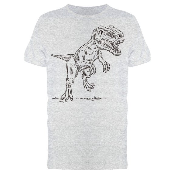 Angry T Rex Sketch Tee Men's -Image by Shutterstock