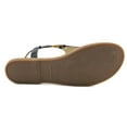 thumbnail image 2 of sperry womens calla jade open toe casual leather flat sandals, black, size 7, 2 of 5