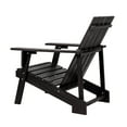 thumbnail image 6 of Irving Outdoor Patio Modern Acacia Wood Adirondack Chair, Black, 6 of 9