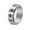 Silver, variant on HIJONES Men's Stainless Steel Chinese 6 Words of Truth Hollow Turnable Ring 8MM Relieving Stress Anxiety Jewelry Black Size 11
