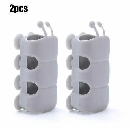 

Gerich 2 Pcs Shower Head Holder Shower Head Suction Cup Holder Silicone Movable Wall Shower Bracket Without Drilling Adhesive Mount Bracket for Senior Kid Adult Gray