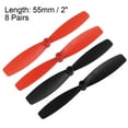 thumbnail image 2 of Hélices RC Uxcell 2 pulgadas CW CCW 2-Palas, Negro Rojo 8 Pares, 2 of 3