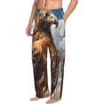 thumbnail image 2 of Daiia Blue Sky White Cloud Eagle Men's Sleep Pant with Pockets and Drawstring,Pajama Pants-Medium, 2 of 9