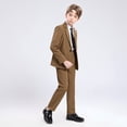 thumbnail image 6 of ETHAN Boys Suit 2 Piece Slim Fit Tuxedo Blazer Jacket Pant for Kids Prom Wedding Outfits Formal Set Size 2T-20Y, 6 of 7