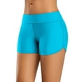 thumbnail image 1 of Budget Chic Women Swimsuit Bottom Tummy Control Swimming Shorts Solid Swim Trunks, 1 of 6