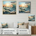 thumbnail image 4 of Designart "Kinetic Waves in the World of Art II" Nautical & Beach Canvas Print, 4 of 5