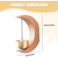 thumbnail image 4 of Door Bell for Door Opening, Moon-Shaped Wooden Magnetic Doorbell Chime with Brass Bell for Home, Porch, Garden and Restaurant Decoration, Housewarming Gift, 4 of 5
