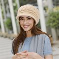 thumbnail image 2 of Loritta 2 Pack Women Winter Hat Slouchy Warm Knit Beanie Cap Black and Beige, 2 of 8