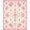 Light Pink, Pattern 9, variant on ODIKA 8'x10' Washable Area Rug Vintage Pink Border Alfombra Para Cuarto Boho Scattered for King Size Bedroom Under Bed, Master Suite, Non-Shedding, Easy Care