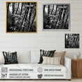 thumbnail image 4 of Designart "Monochromatic Forest Of Bamboo" Bamboo Floater Framed Canvas Art Print, 4 of 5