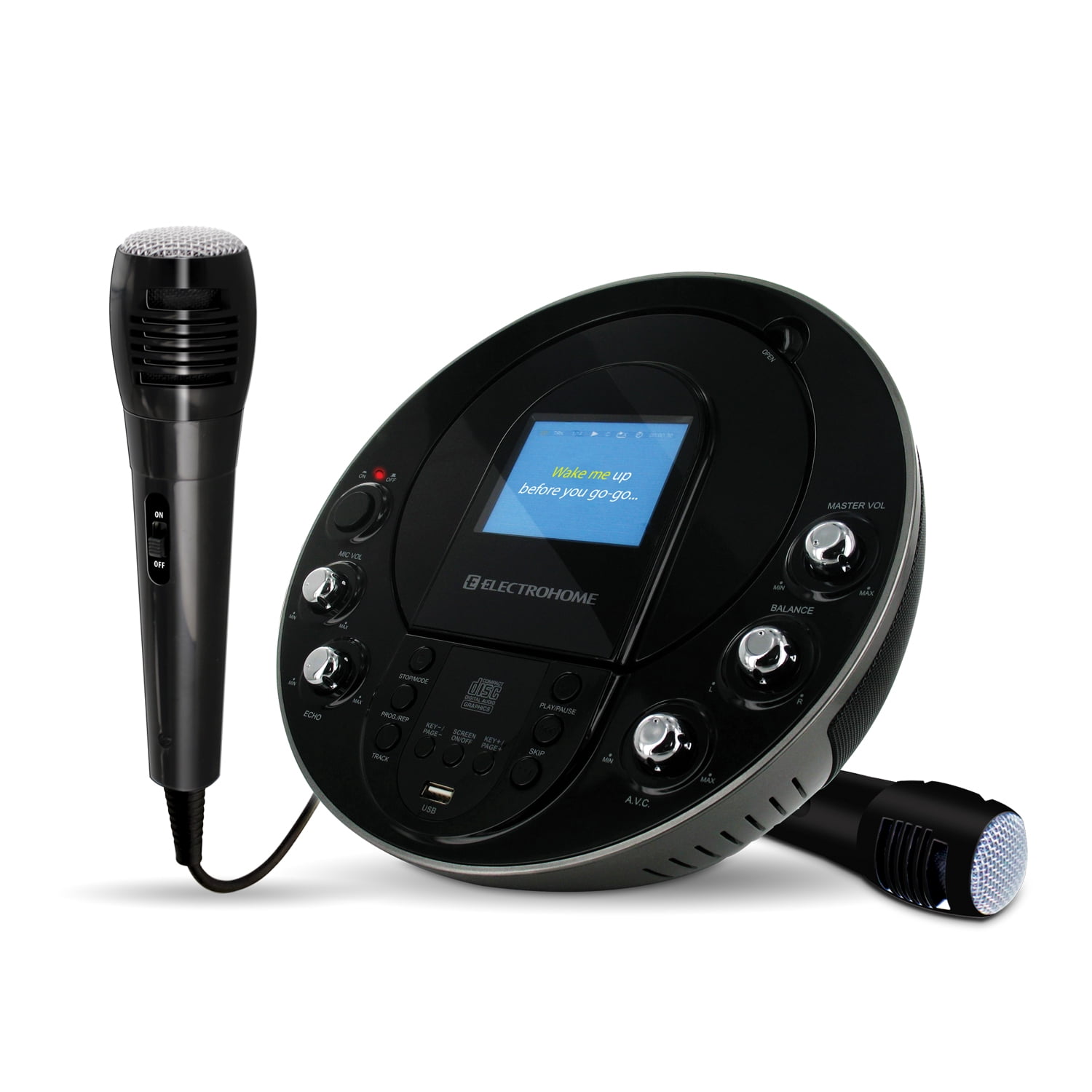Electrohome EAKAR535 Portable Karaoke CD+G/MP3G Player Speaker System