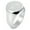 Silver, variant on Sterling Silver Love Heart Lifeline Engraved Round Flat Top Polished Ring