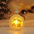 thumbnail image 4 of Suministros de decoración navideña Led pequeña luz redonda linterna portátil regalo decoración de ventana (estilo C), 4 of 5