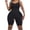 Black, variant on Women's Bodysuit Open Crotch Design Mid Thigh Length Sleeveless Scoop Neck Tummy Control Butt Lift Shapewear Under Dress Wear Purple M