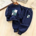 thumbnail image 3 of Ugoldhm Toddler Kids Boys' 1-11 Years Tracksuit Set Crewneck Graphic Pullover Sweatshirt and Sweatpants, 3 of 5