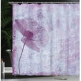 thumbnail image 4 of Ambesonne Floral Shower Curtain, Flower Romance, 69"Wx75"L, Lilac, 4 of 5