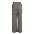 thumbnail image 5 of Vynhevius Women Straight Leg Pants Solid Drawstring Waist Side Slit Pockets Casual Trousers, 5 of 8