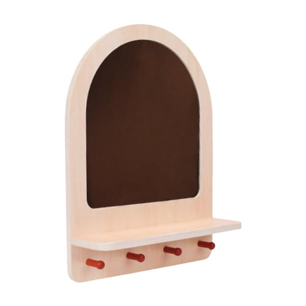 Espejo bohemio de madera y acrílico, espejo educativo irrompible, espejo de juego de rol para niños, espejo de guardería para entrada o baño.