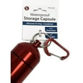 thumbnail image 2 of Jumbo Aluminum Waterproof Storage Capsule with Carabiner, 2 of 3