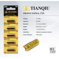 thumbnail image 4 of Tianqiu A23 12V Alkaline Battery, Tearstrip (50 Batteries), 4 of 10