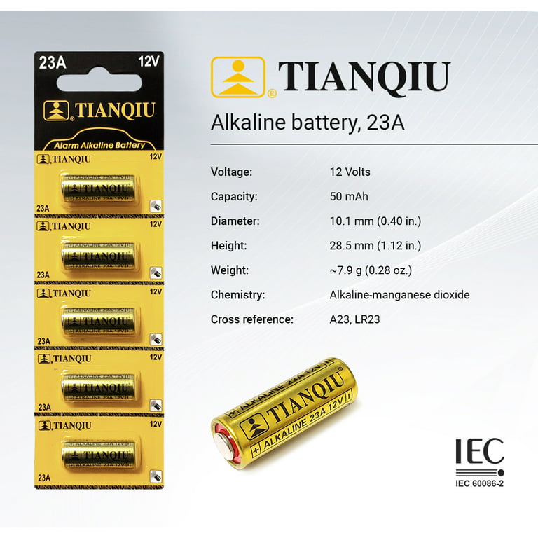23A 12V Super Alkaline Rechargeable Battery Lr23 - China 23A Battery and  Lr23 Battery price