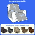 thumbnail image 2 of Hemvt 100% Waterproof Recliner Covers for Large Recliner Chair, Non-Slip Lift Recliner Chair Covers with Storage Pockets, Anti-Skid Backing and Elastic Straps, Dark Gray, 28'', 2 of 6