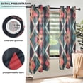 thumbnail image 3 of Yayeee Window Curtains Set of 2 for Living Room Light Filtering 63"x52", Green Abstract, 3 of 7