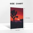 thumbnail image 4 of 8x12 inch Yard Decor Sunset Desert & Trees Canvas Pictures,Home Garden Yard Decor Accessory,Rustic Bedroom,Living Room,Study,Lounge Painting Wall Art Decor Poster,Gift For Sunset Enthusiast, 4 of 6