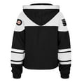 thumbnail image 3 of Women's '47  Black Philadelphia Flyers Cropped Lacer Hoodie, 3 of 3