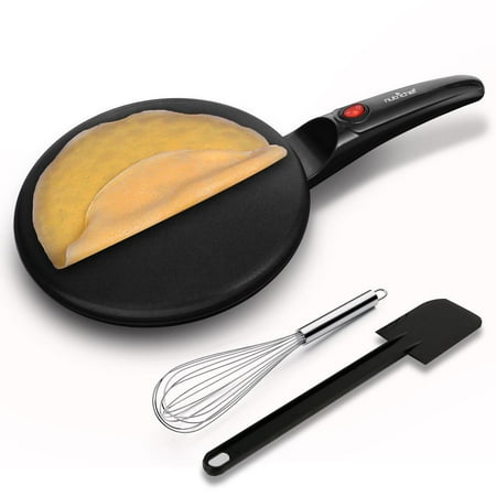 Electric Crepe Pans - NutriChef PKCRM08 - Countertop Crepe Maker - Electric Griddle Hot Plate Kitchen Cooktop
