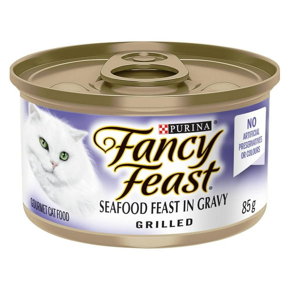 Fancy Feast Grilled Seafood Feast, Wet Cat Food 85g, 85 g