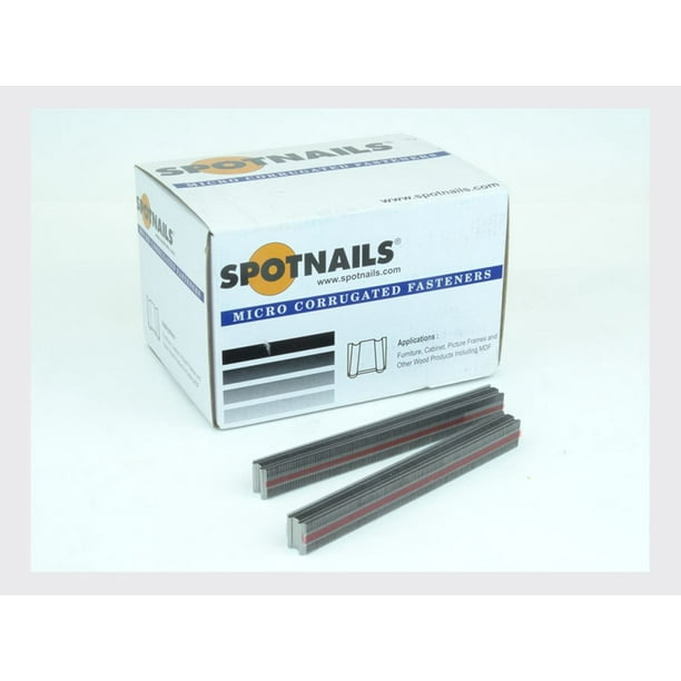 Spotnails Corrugated Fastener FFSMICRO12 1/2" Crown by 1/2" Leg 10,000