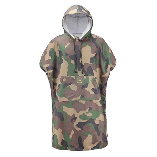 Camuflaje Albornoz Neopreno Surf Toalla Cambiante Poncho Unisex Camuflaje-Jungle Camuflaje shamjiam Bata cambiadora de surf
