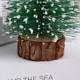 thumbnail image 4 of Mini árboles de Navidad con base de madera Mini pino artificial decoración de fiesta en casa-- BANYUO  Electrónica, 4 of 5