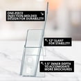 thumbnail image 4 of Azar 252012 Clear Acrylic Trifold Literature Brochure Holder For Counter | Perfect For Pamphlets | Brochures | Menus | Promotions | Literature | Made In USA (Pack of 10), 4 of 5