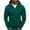 Green, variant on Blekii Men's Zip up Sports Hoodie, Solid Color Track Jacket Style Top, Fashionable Casual Sweatshirt for Active Wear, Lightweight Layer for Gym Or Running, Modern Fit with Clean