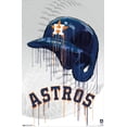 thumbnail image 2 of MLB Houston Astros - Drip Helmet 22 Canvas Wall Poster, 14.725" x 22.375", 2 of 4