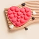 thumbnail image 5 of Molde de silicona para tarta en forma de corazón | Moldes para repostería de San Valentín | Silicona de grado alimentario, diseño flexible antiadherente, horno resistente al calor | 17x15cm Rojo rosa, 5 of 6